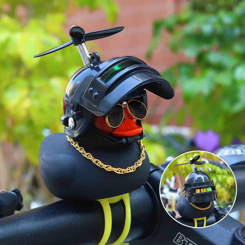 Cute Rubber Duck Bicycle Handl - مراجعة Yellow Cycling Gear وسعره