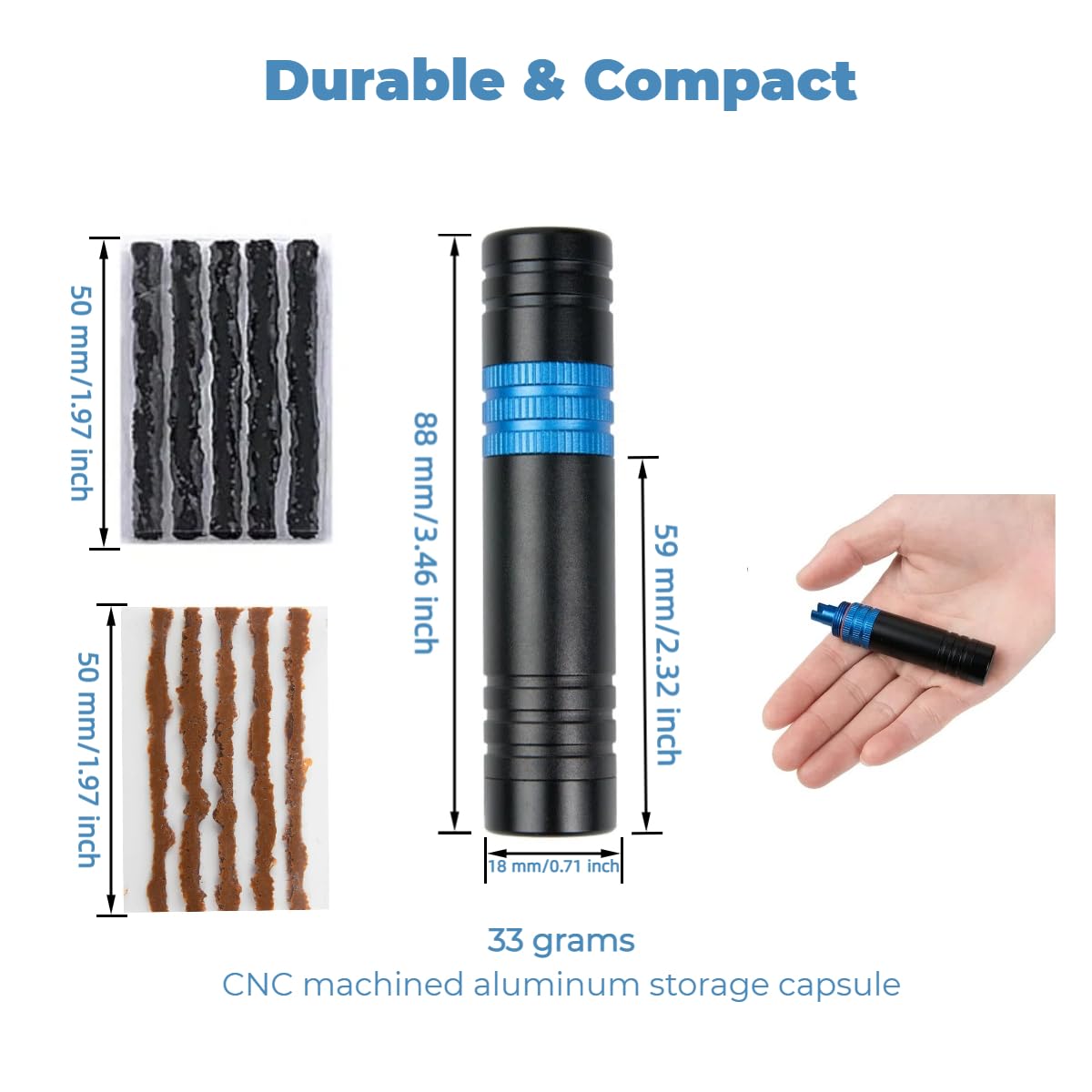 Tubeless Bike Tire Repair Kit  - مراجعة Bike Tube Repair Kit وسعره