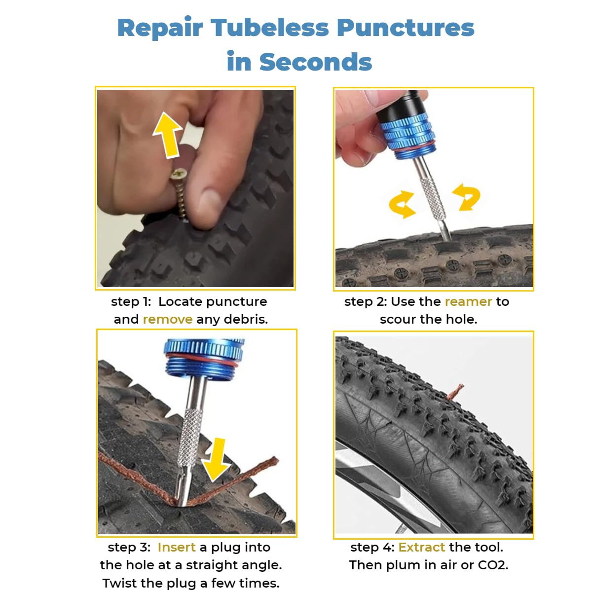 Tubeless Bike Tire Repair Kit  - مراجعة Bike Tube Repair Kit وسعره
