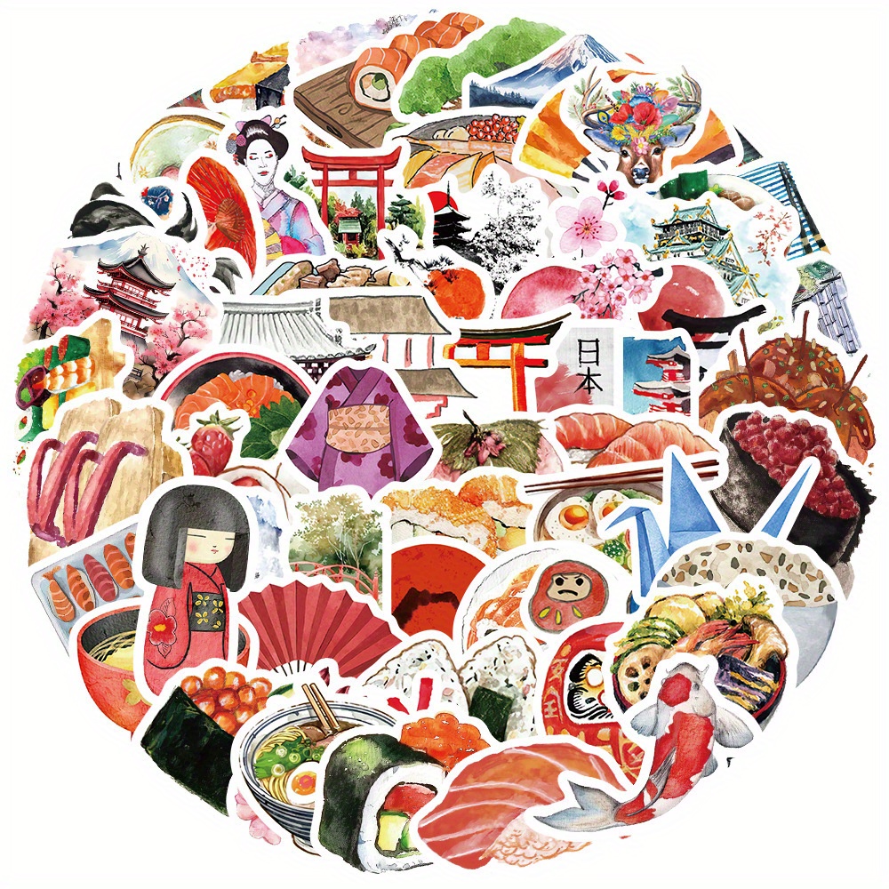 64pcs Watercolor Japan Travel  - مراجعة Cycling Gear Japan وسعره