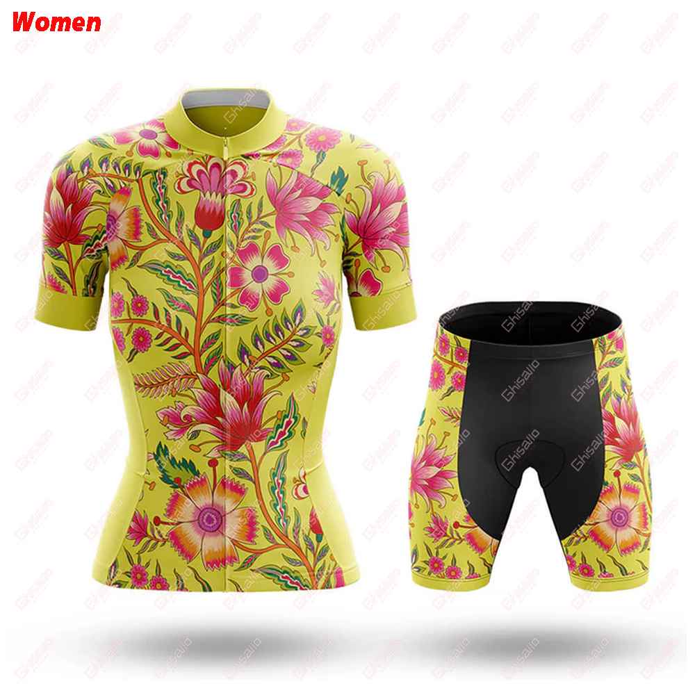 Floral Cycling Bicycle Clothin - مراجعة Cycling Gear Jersey وسعره