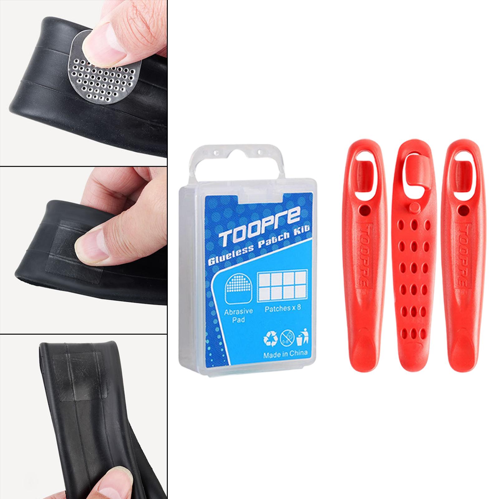 5-6pack 8PCS Bike Tire Patch B - مراجعة Bike Tube Repair Kit وسعره
