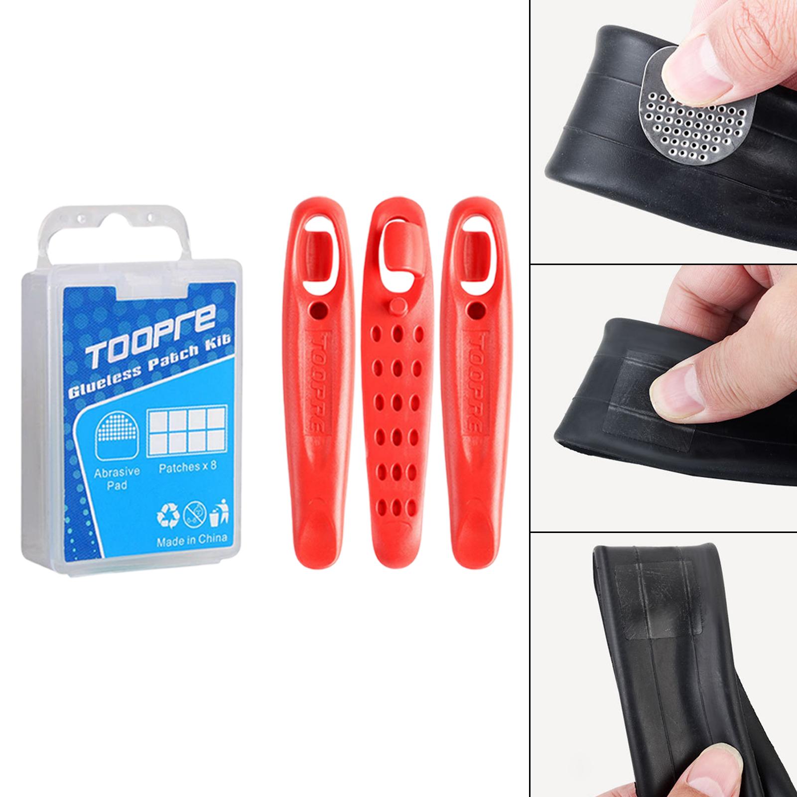 5-6pack 8PCS Bike Tire Patch B - مراجعة Bike Tube Repair Kit وسعره