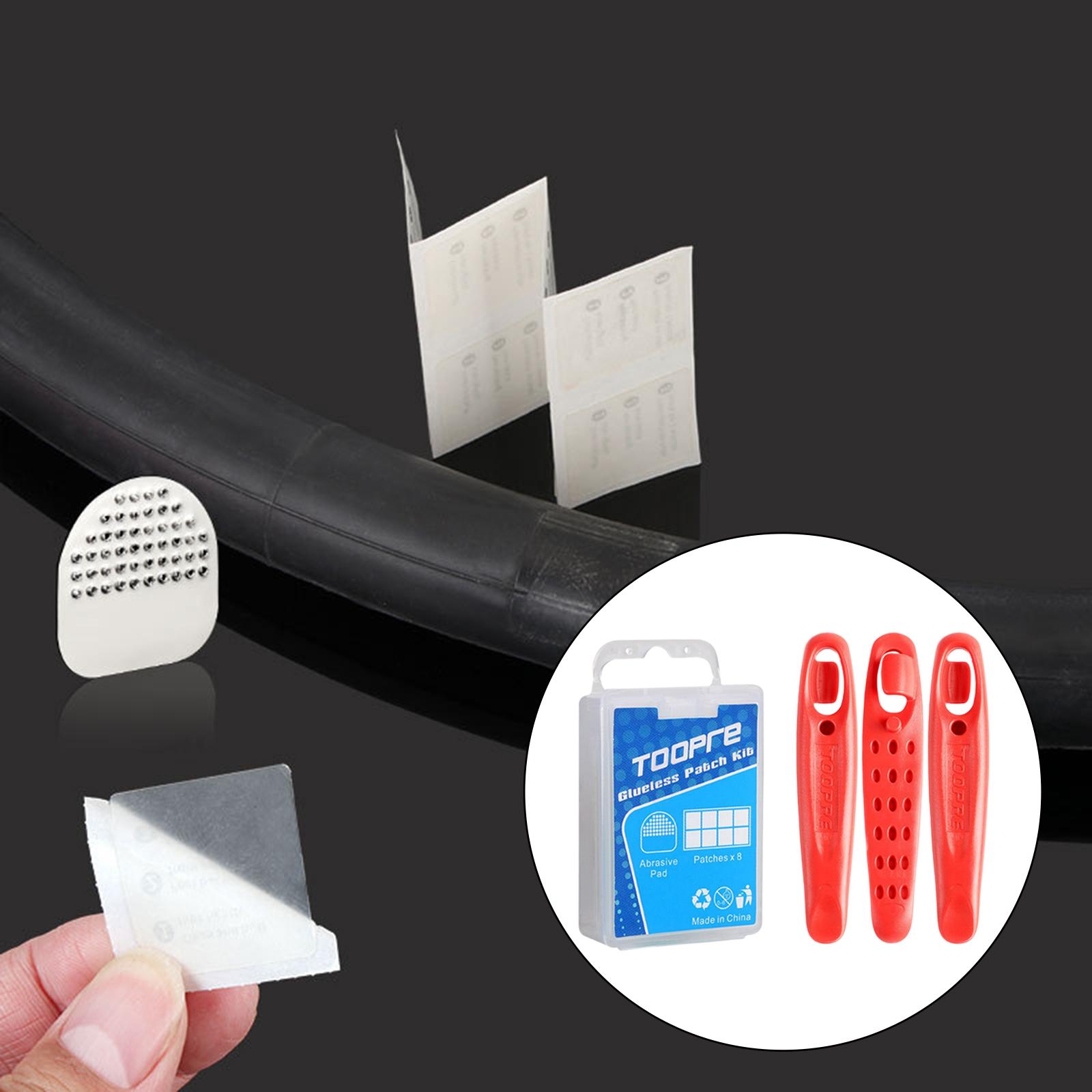 5-6pack 8PCS Bike Tire Patch B - مراجعة Bike Tube Repair Kit وسعره