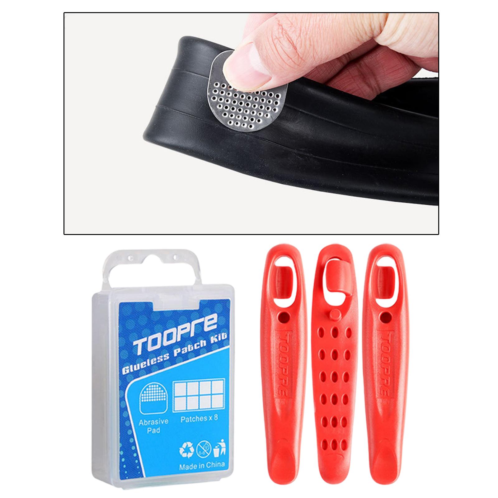 5-6pack 8PCS Bike Tire Patch B - مراجعة Bike Tube Repair Kit وسعره
