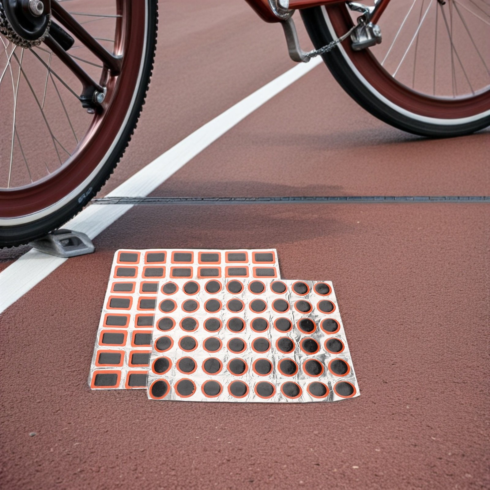4Pcs Bicycle Tire Patch Kit Ro - مراجعة Bike Tube Repair Kit وسعره