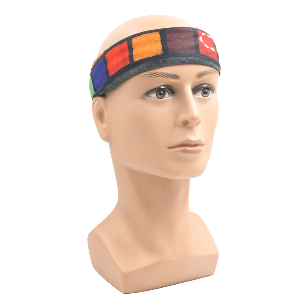 Geometric Plaid Printed Bandan - مراجعة Cycling Gear For Women وسعره