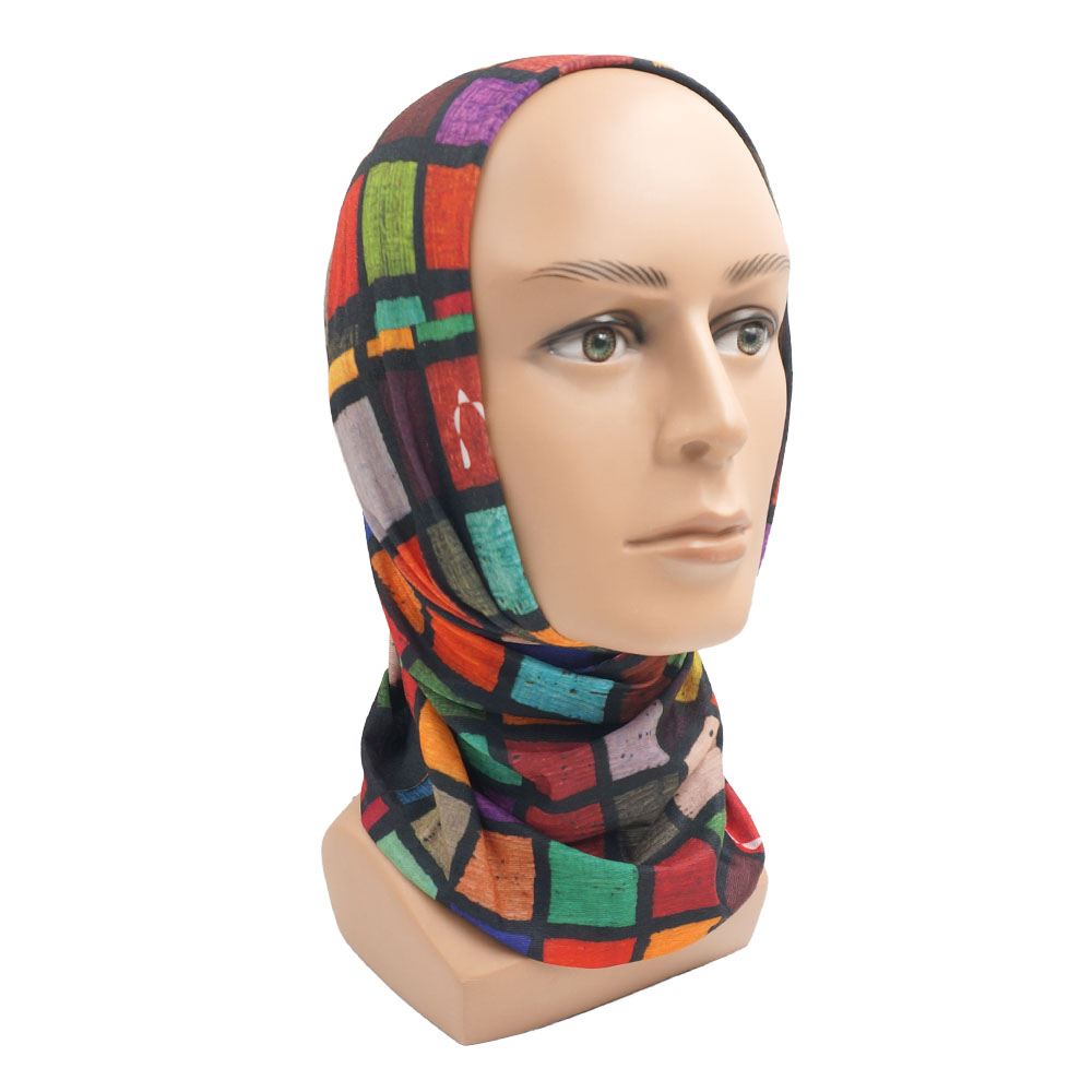 Geometric Plaid Printed Bandan - مراجعة Cycling Gear For Women وسعره