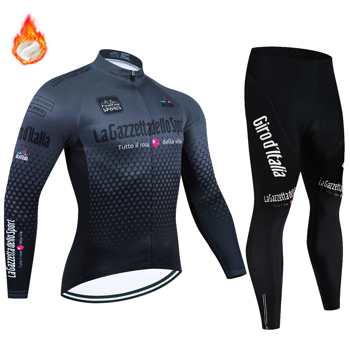 Men's Winter Thermal Fleece Cy - مراجعة Cycling Gear Italy وسعره