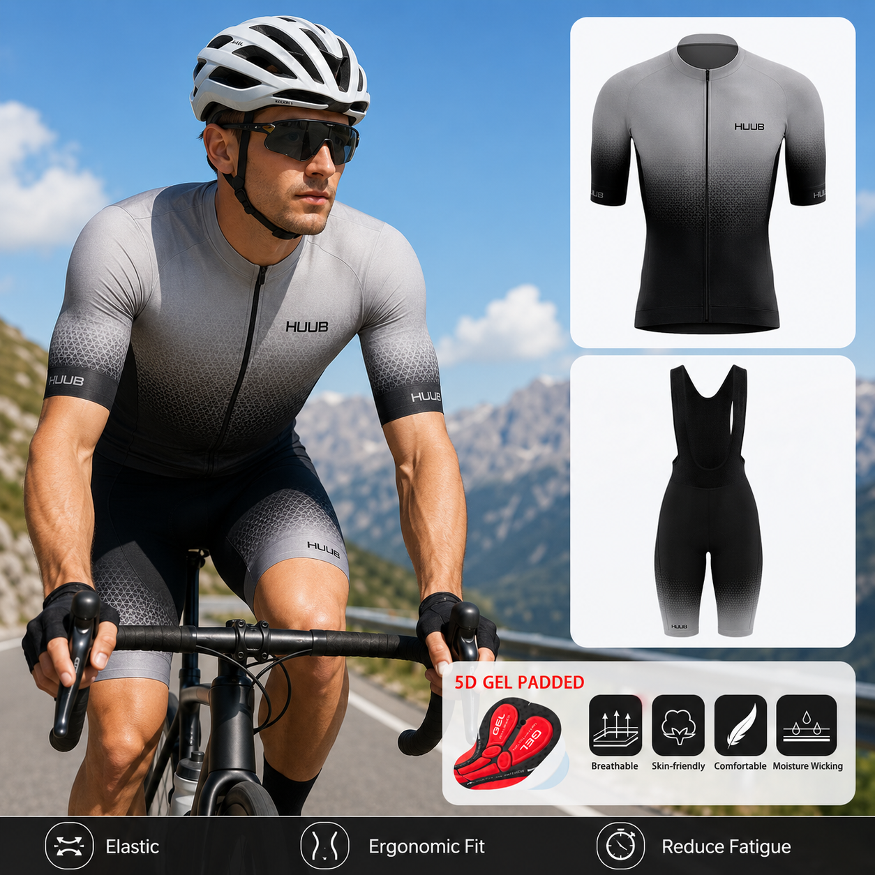 Cycling 2026 HUUB Clothes Men' - مراجعة Cycling Gear Jersey وسعره