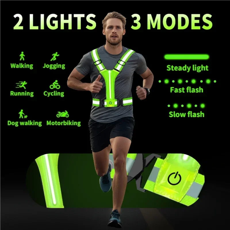LED Reflective Vest Running Ge - مراجعة Cycling Gear For Women وسعره