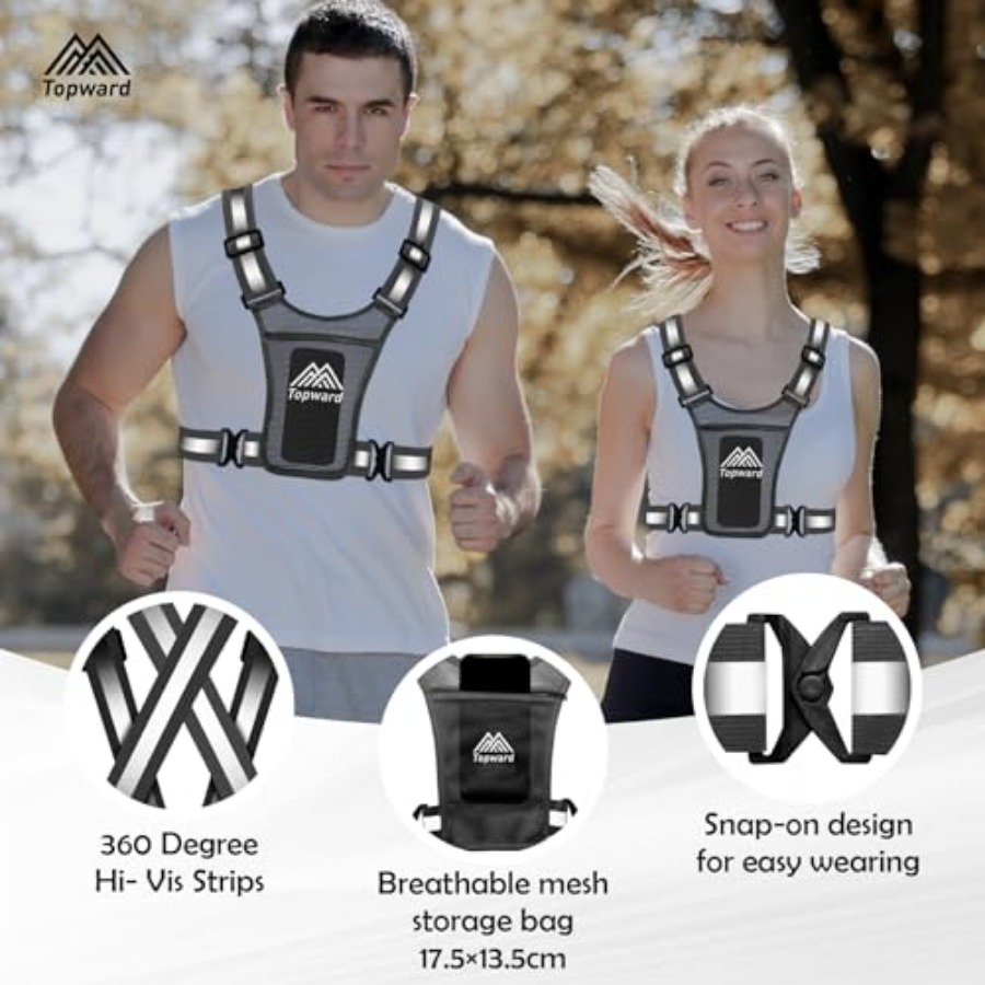 Topward Running Vest Chest Pho - مراجعة Cycling Gear For Women وسعره
