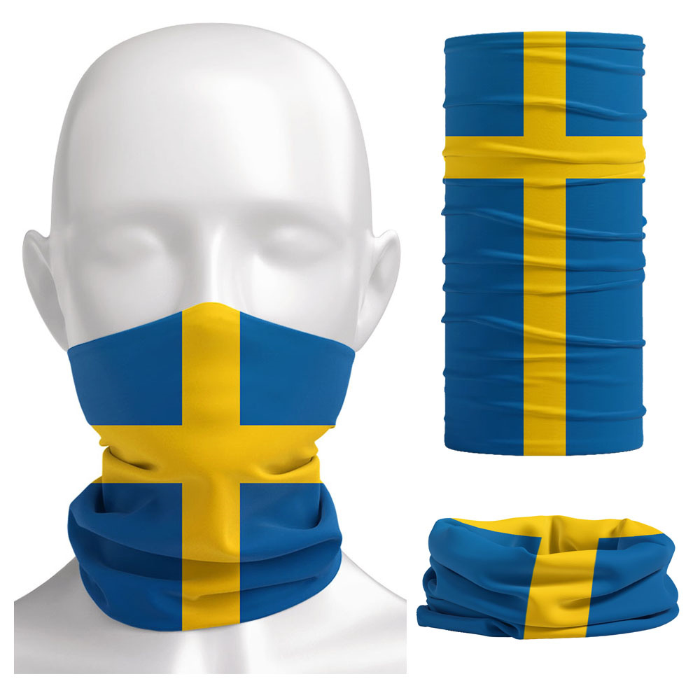 Sweden Flag Printed Bandana He - مراجعة Cycling Gear For Women وسعره