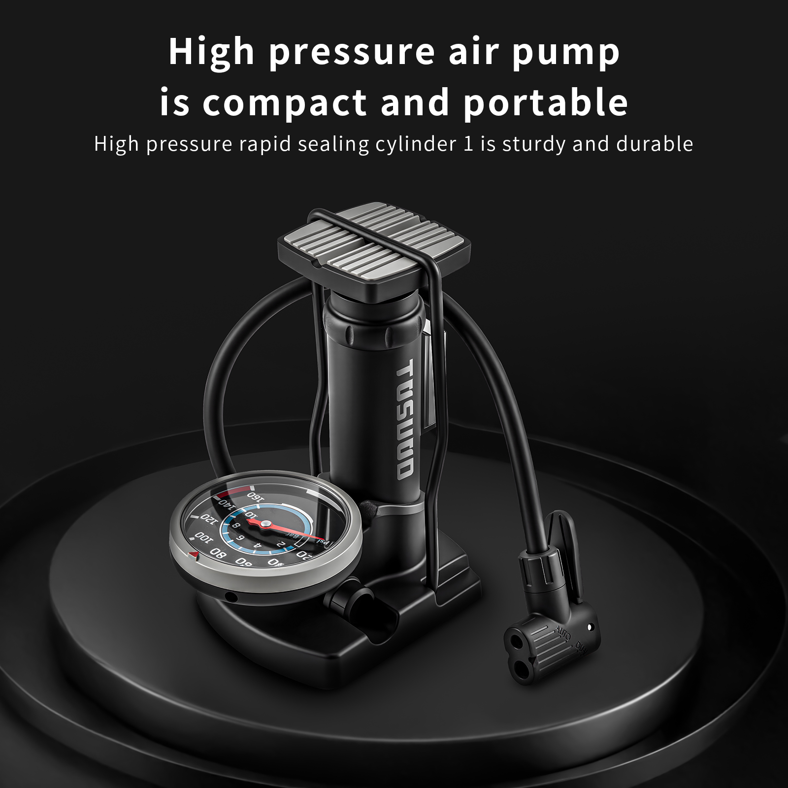 TOSUOD 160PSI Foot Pedal Pump  - مراجعة Mtb Pedals وسعره