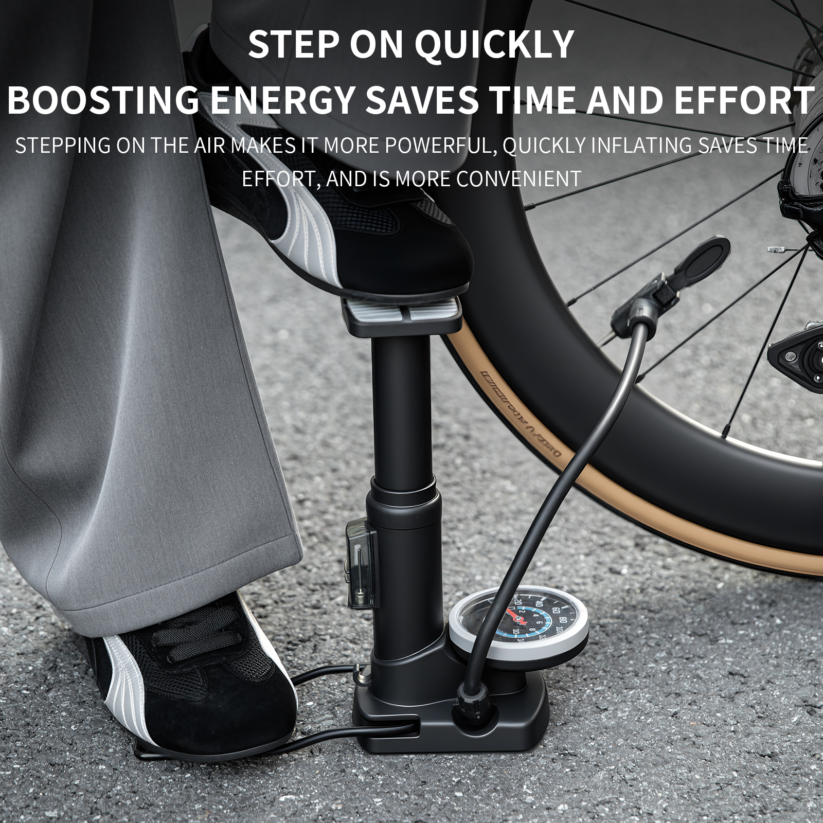 TOSUOD 160PSI Foot Pedal Pump  - مراجعة Mtb Pedals وسعره