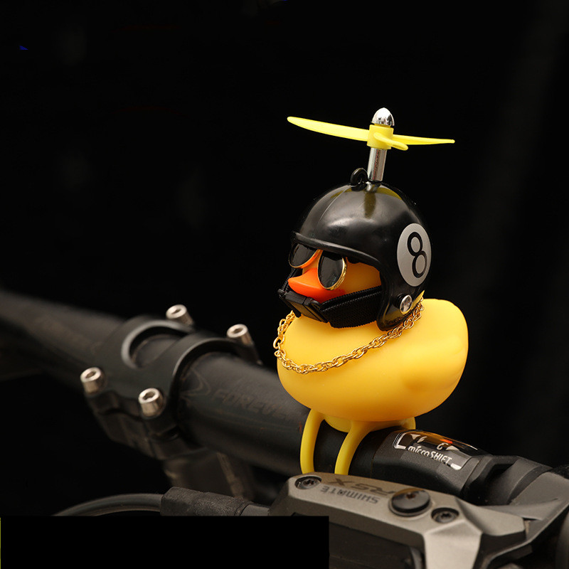 Cute Rubber Duck Bicycle Handl - مراجعة Yellow Cycling Gear وسعره
