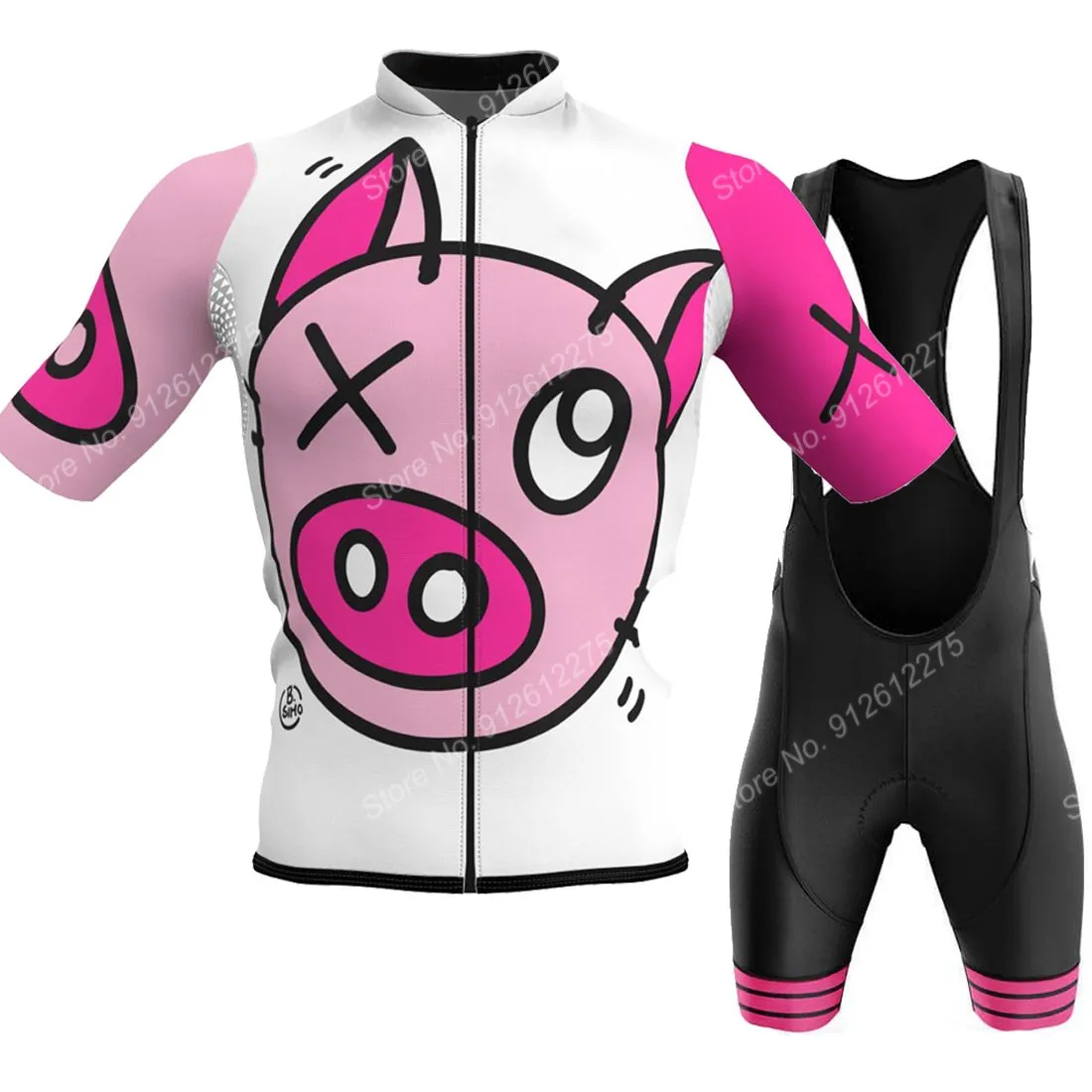 Set Cartoon Comic Pig 2023 Cyc - مراجعة Cycling Gear Jersey وسعره