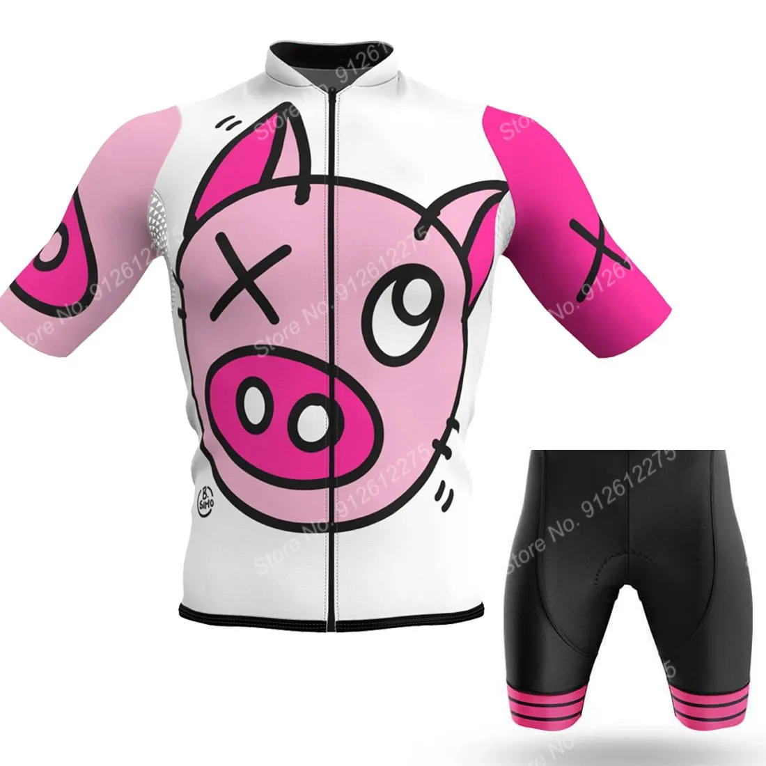 Set Cartoon Comic Pig 2023 Cyc - مراجعة Cycling Gear Jersey وسعره