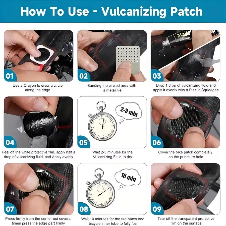 Bike Tire Repair Kit Universal - مراجعة Bike Tube Repair Kit وسعره