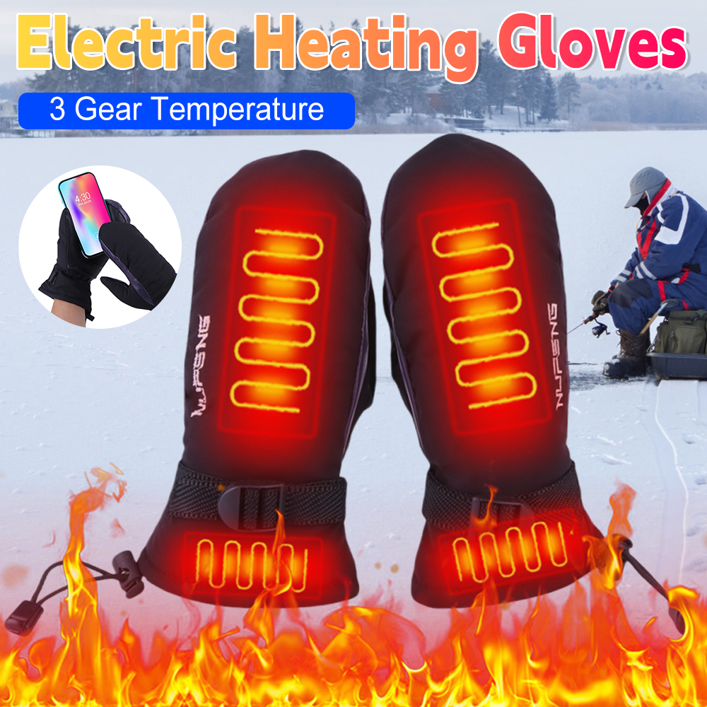Hand Warmer Gloves USB Chargin - مراجعة Cycling Gear Temperature وسعره
