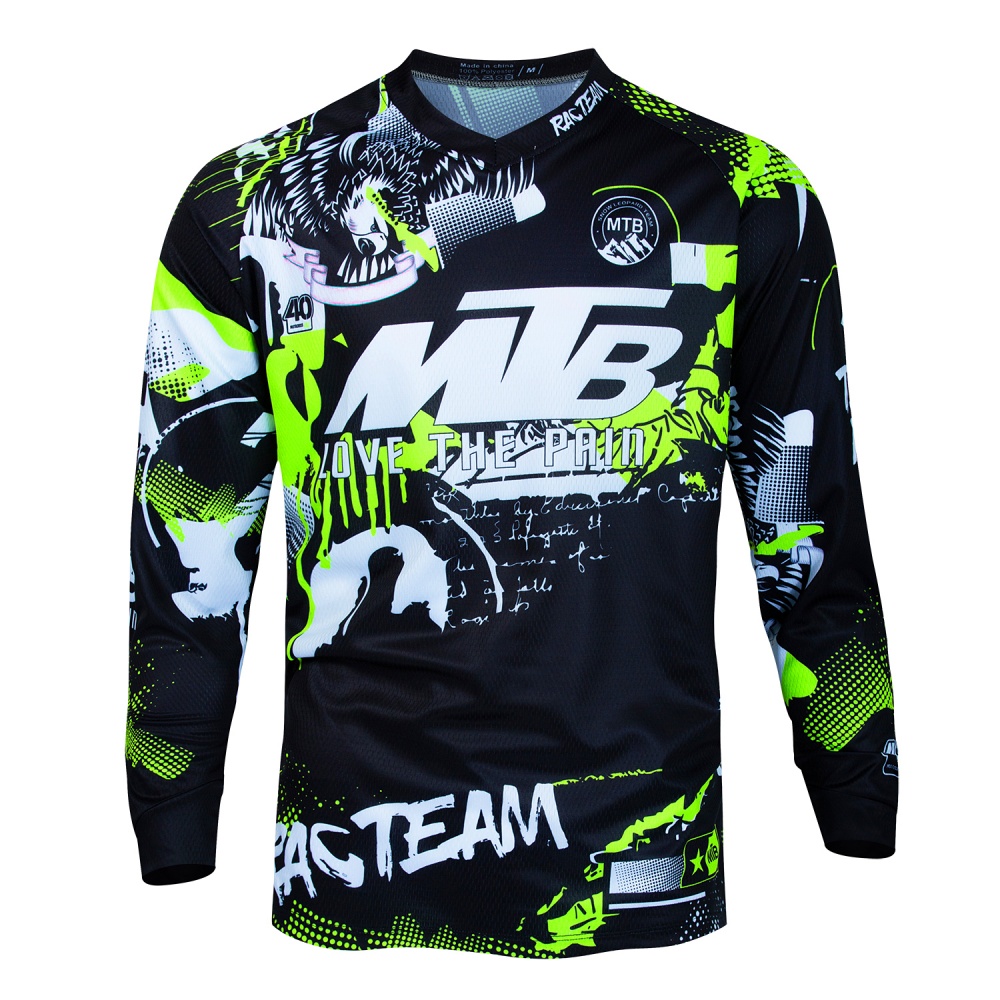 MTB Mountain Bike Long-Sleeve  - مراجعة Cycling Gear Jersey وسعره