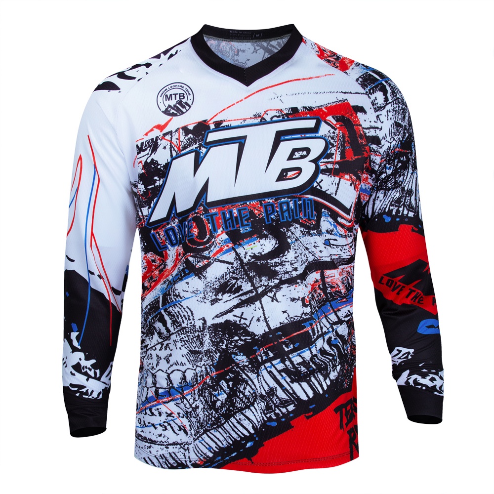 MTB Mountain Bike Long-Sleeve  - مراجعة Cycling Gear Jersey وسعره