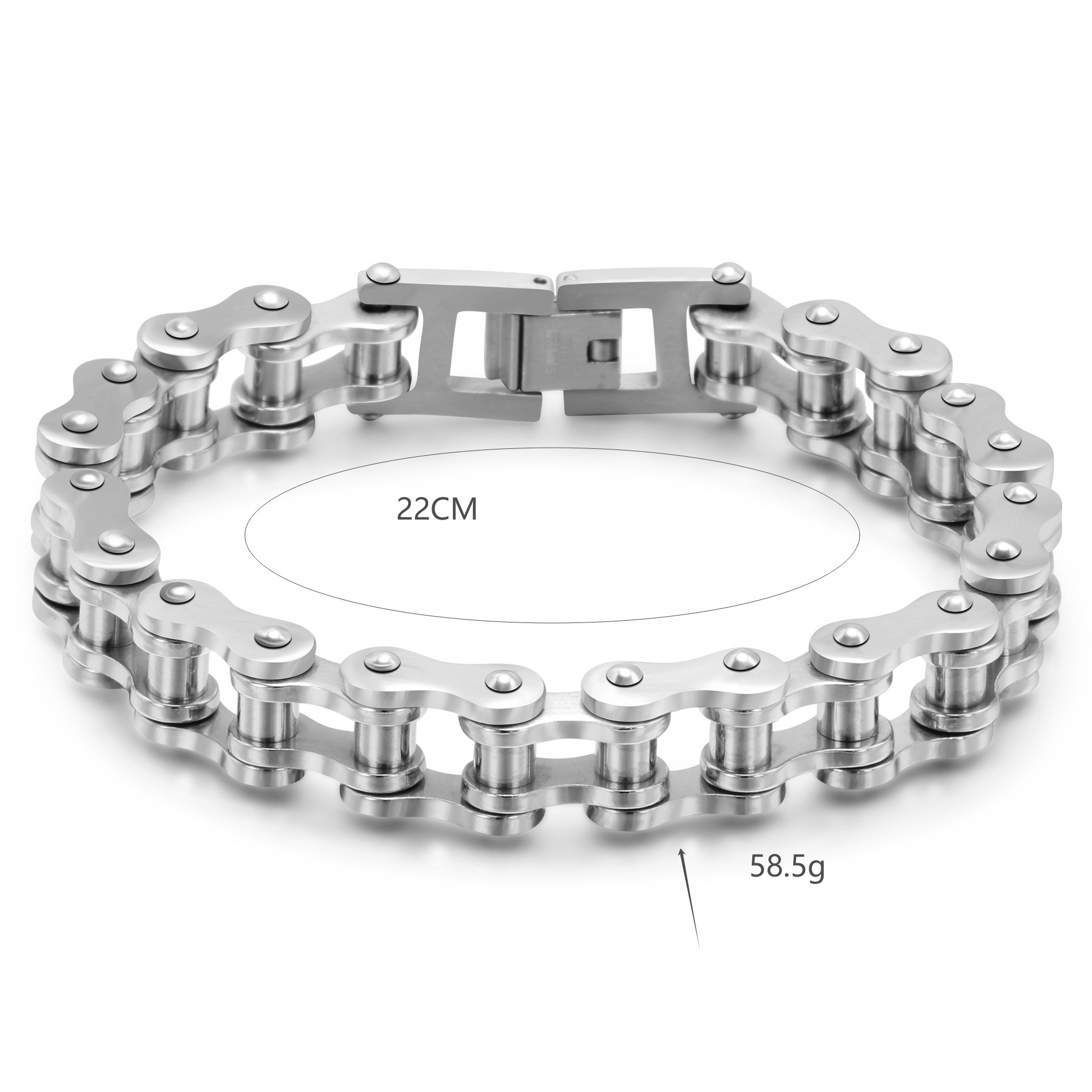 Stainless Steel Biker Chain Br - مراجعة Yellow Cycling Gear وسعره