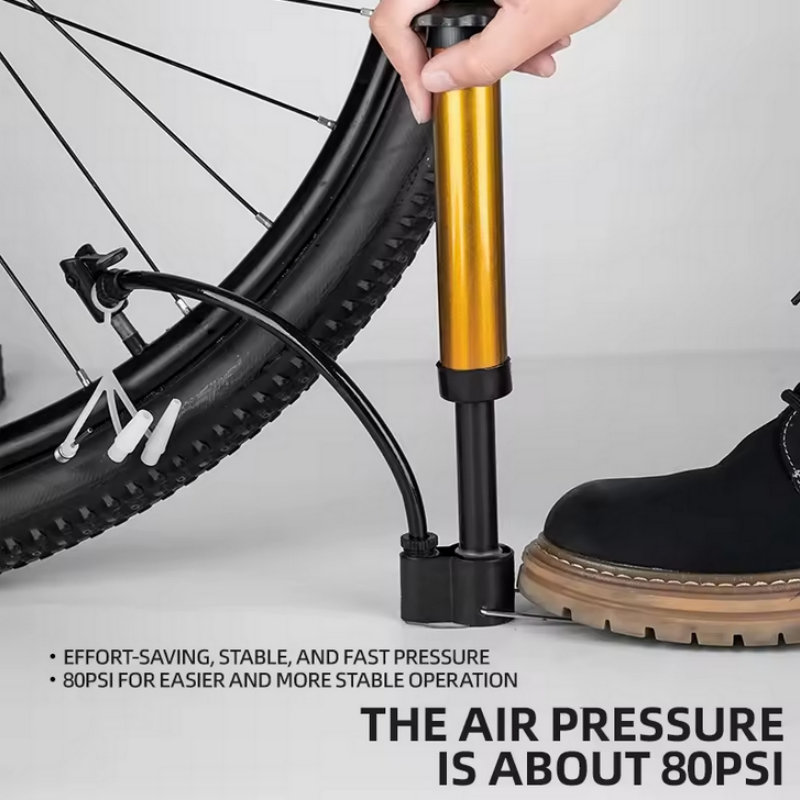 MTB Bicycle Pump 80 PSI Bike M - مراجعة Mtb Pedals وسعره