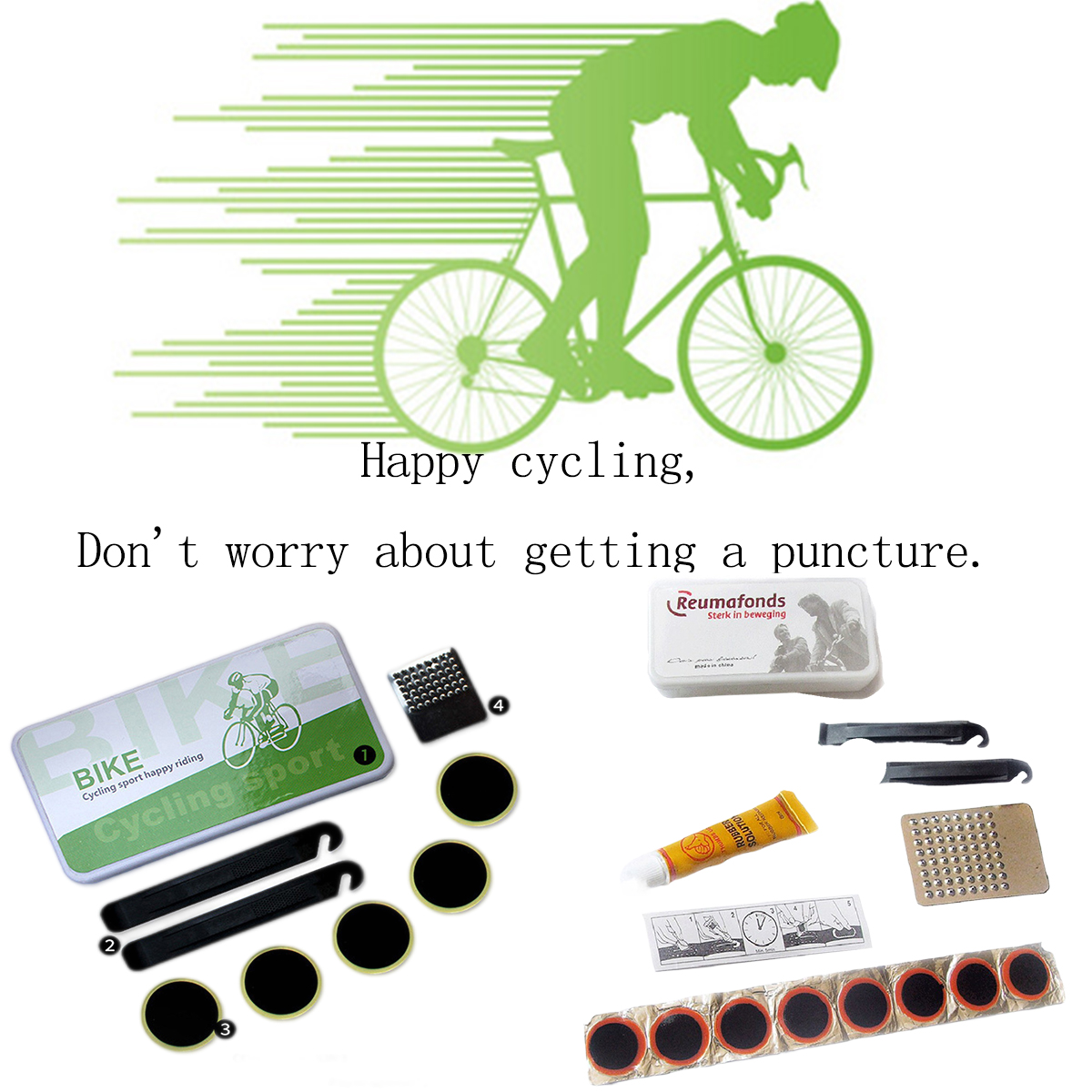 Bicycle Flat Tire Repair Kit T - مراجعة Bike Tube Repair Kit وسعره
