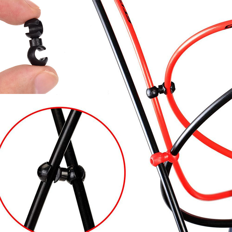 10Pcs Bike Cable Clips Bicycle - مراجعة Cycling Gear Holder وسعره