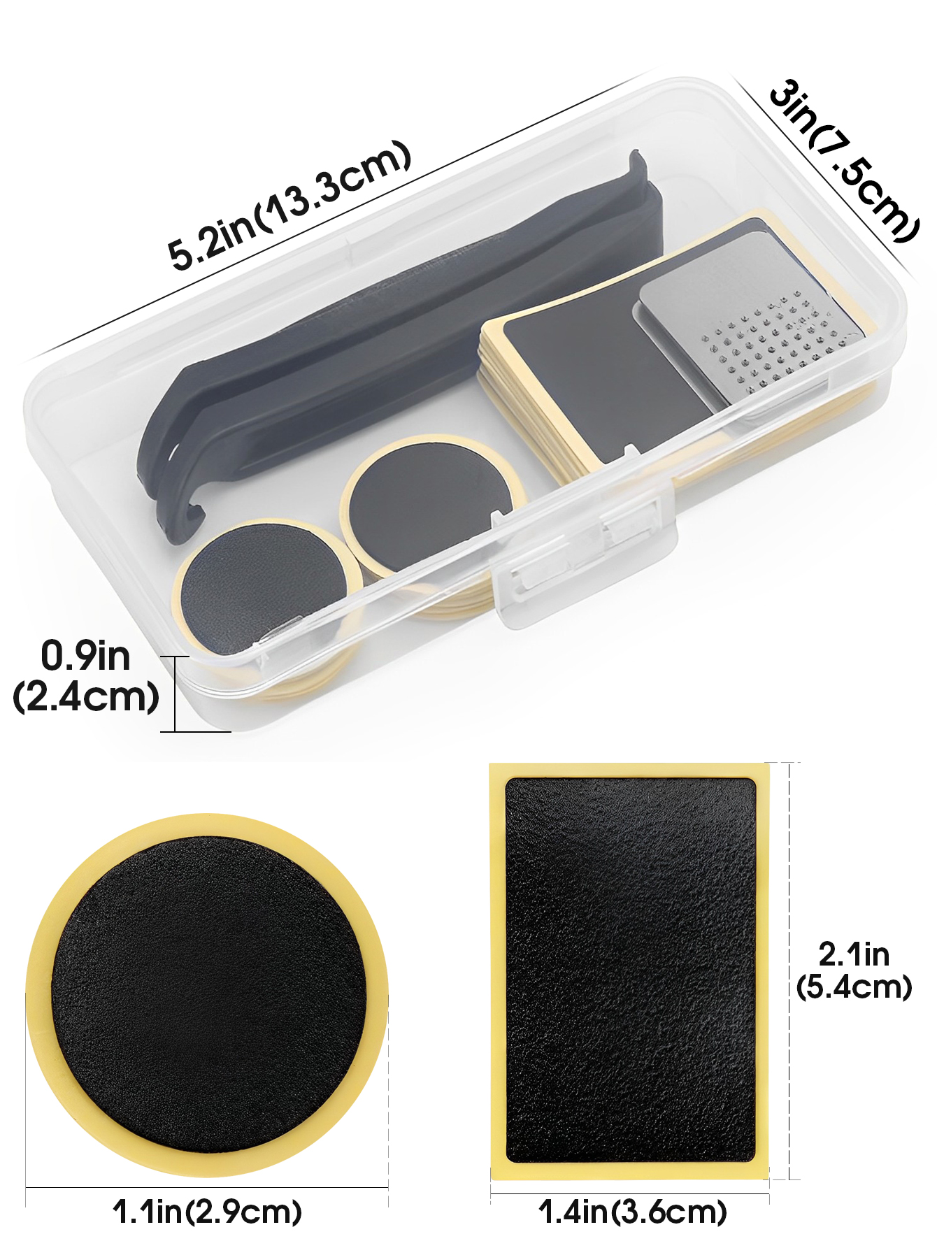 Bicycle Tire Patch Kit with Se - مراجعة Bike Tube Repair Kit وسعره