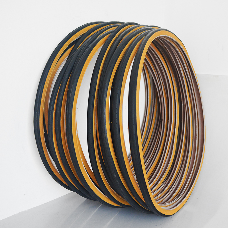 Retro Bicycle Tires 700C Road  - مراجعة Yellow Cycling Gear وسعره