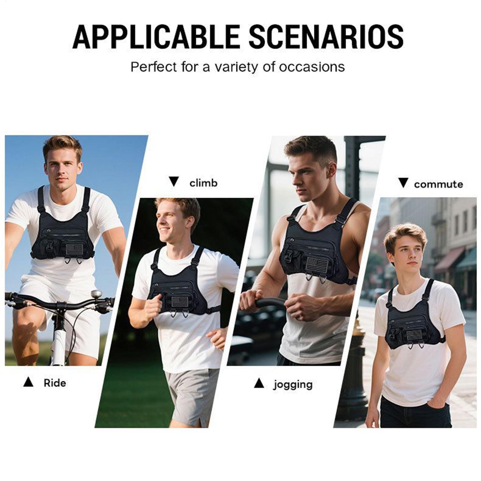 Running Chest Bag Running Vest - مراجعة Cycling Gear Holder وسعره