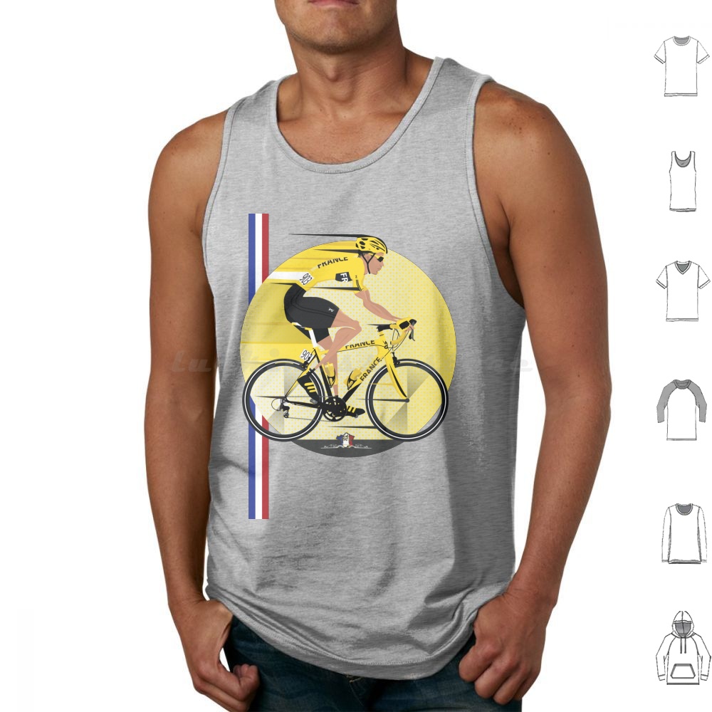 France Yellow Jersey Tank Tops - مراجعة Yellow Cycling Gear وسعره