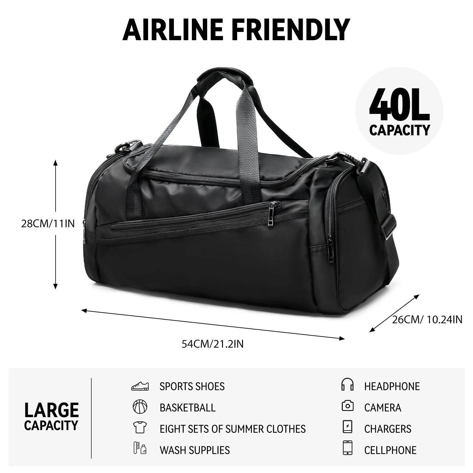 Likros Sports Gym Bag Travel D - مراجعة Cycling Gear Duffle وسعره