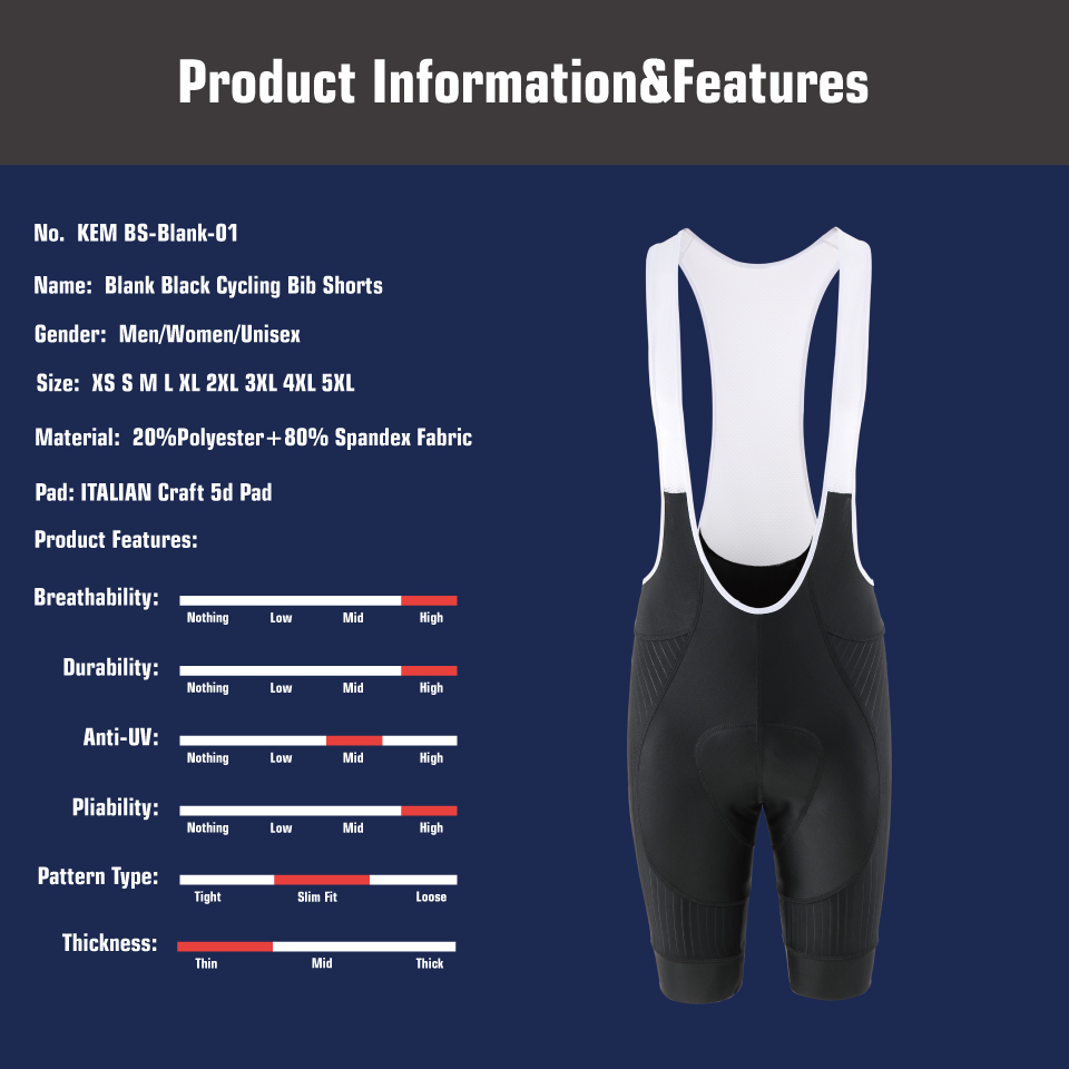 KEMALOCE Black Cycling Bib Sho - مراجعة Cycling Gear Rapha وسعره