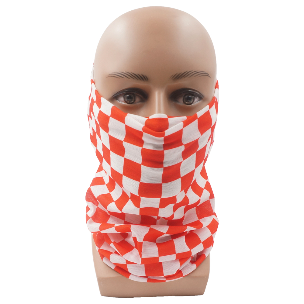 Checkerboard Pattern Bandanas  - مراجعة Cycling Gear For Women وسعره