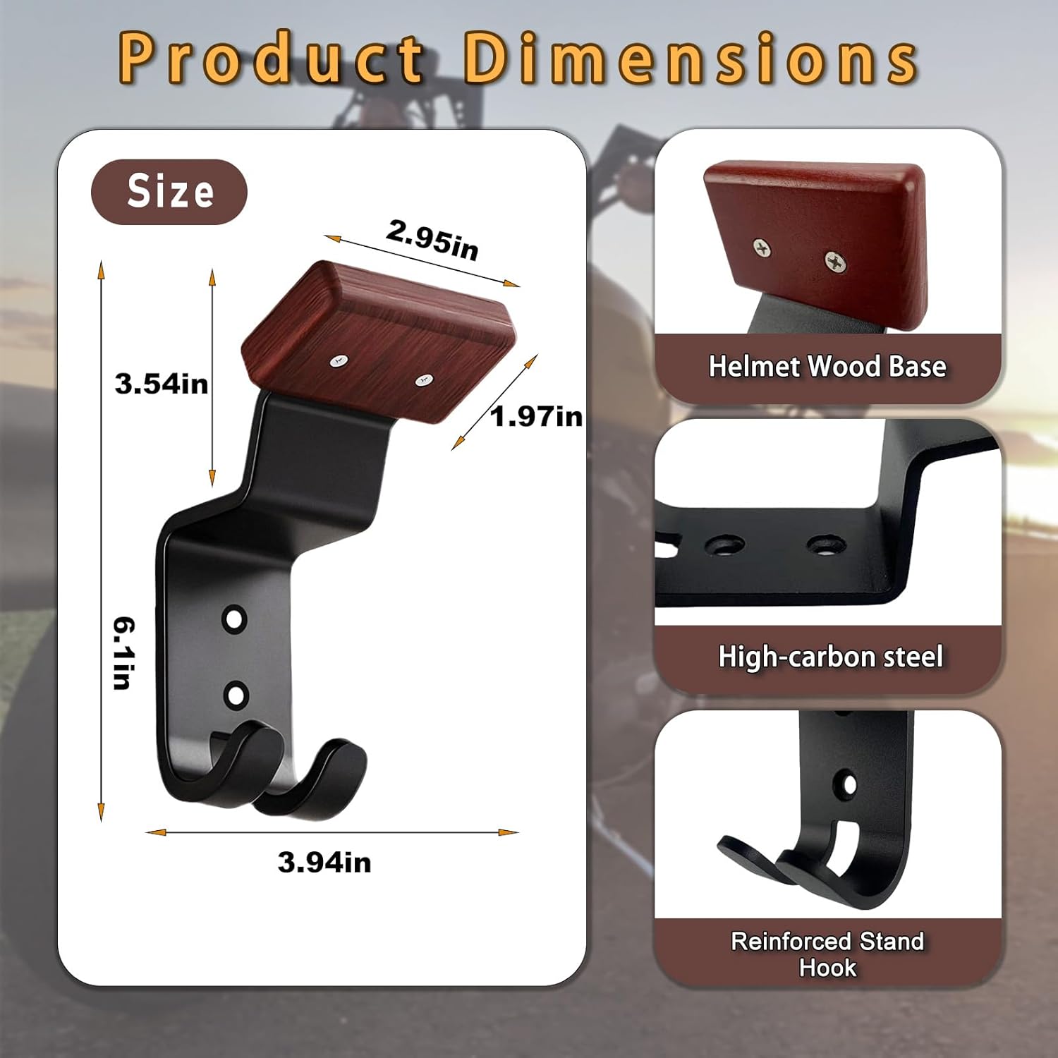 Motorcycle Helmet Holder Wall  - مراجعة Cycling Gear Holder وسعره