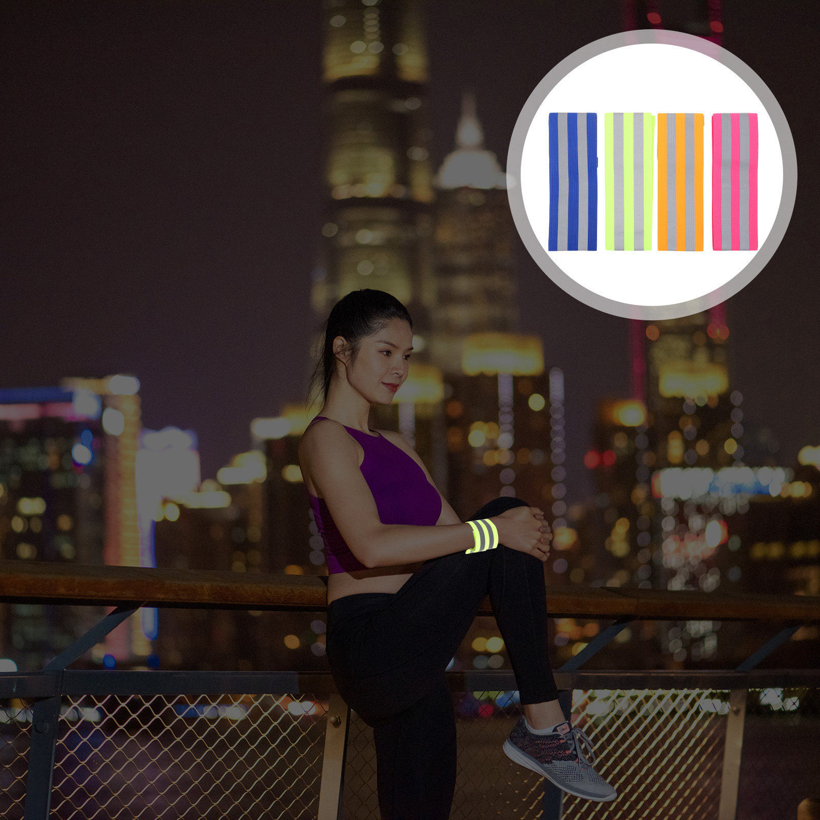 4Pairs Reflective Wristband Ar - مراجعة Cycling High Gear وسعره