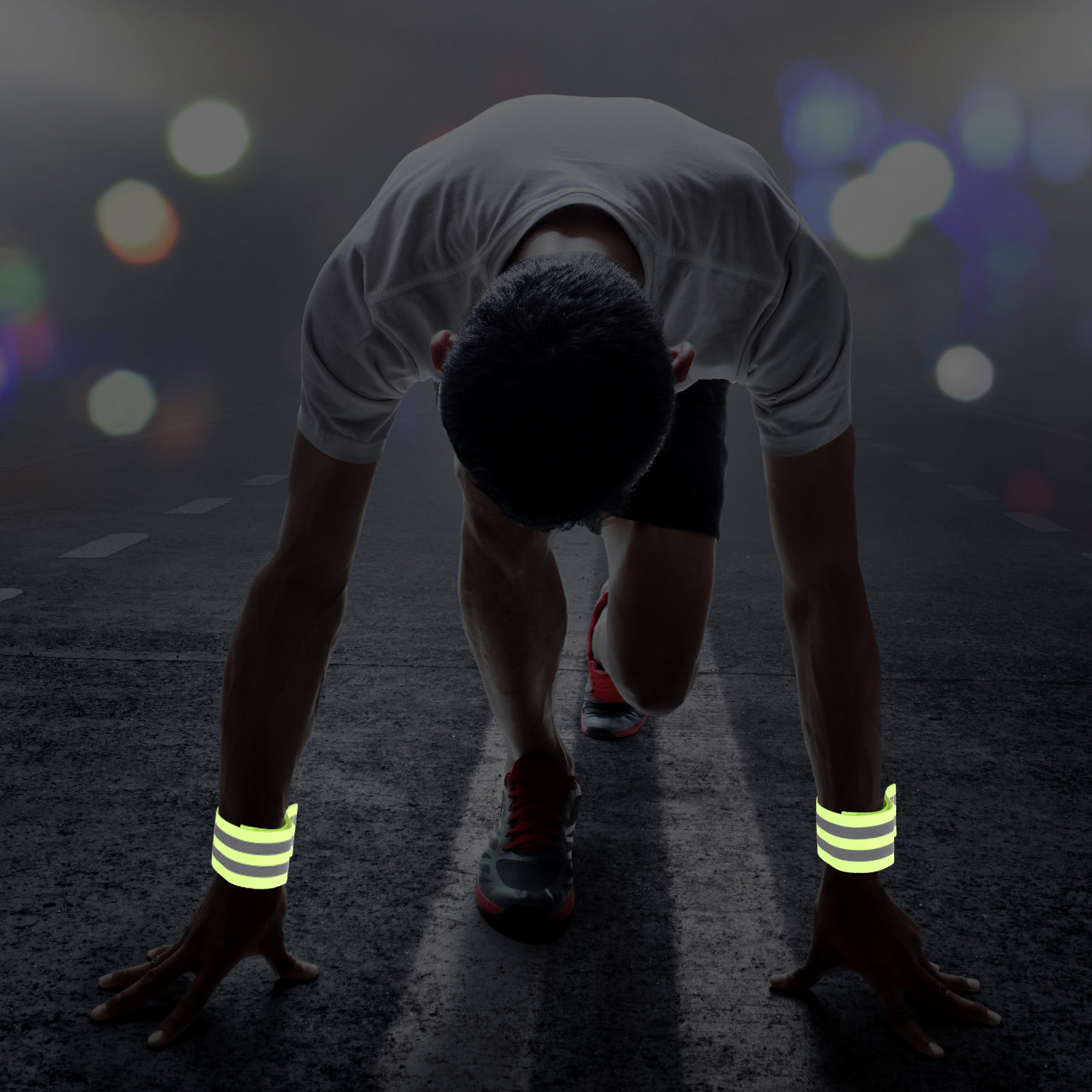 4Pairs Reflective Wristband Ar - مراجعة Cycling High Gear وسعره