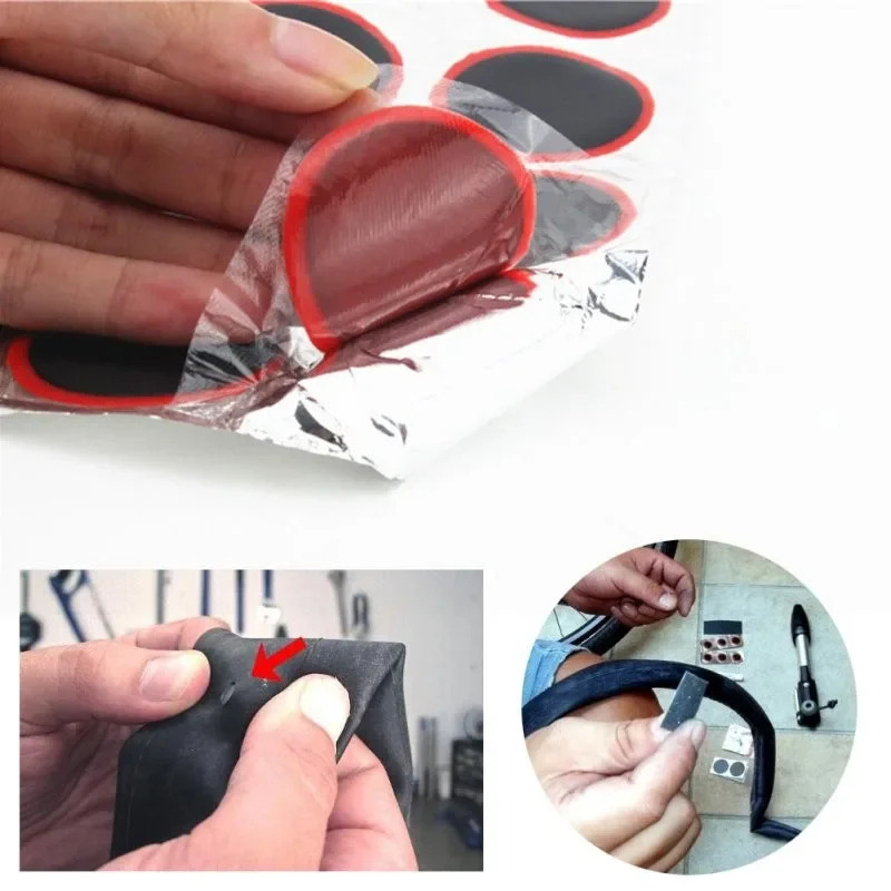 1-4sheet Rubber Puncture Repai - مراجعة Bike Tube Repair Kit وسعره